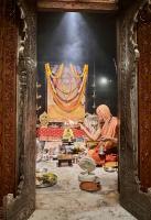 Jalabhisheka and Shodashopachara Puja by HH Swamiji on Samaradhana Divasa of HH Shrimat Pandurangashram Swamiji. SCM-Karla.(16 June 2026)